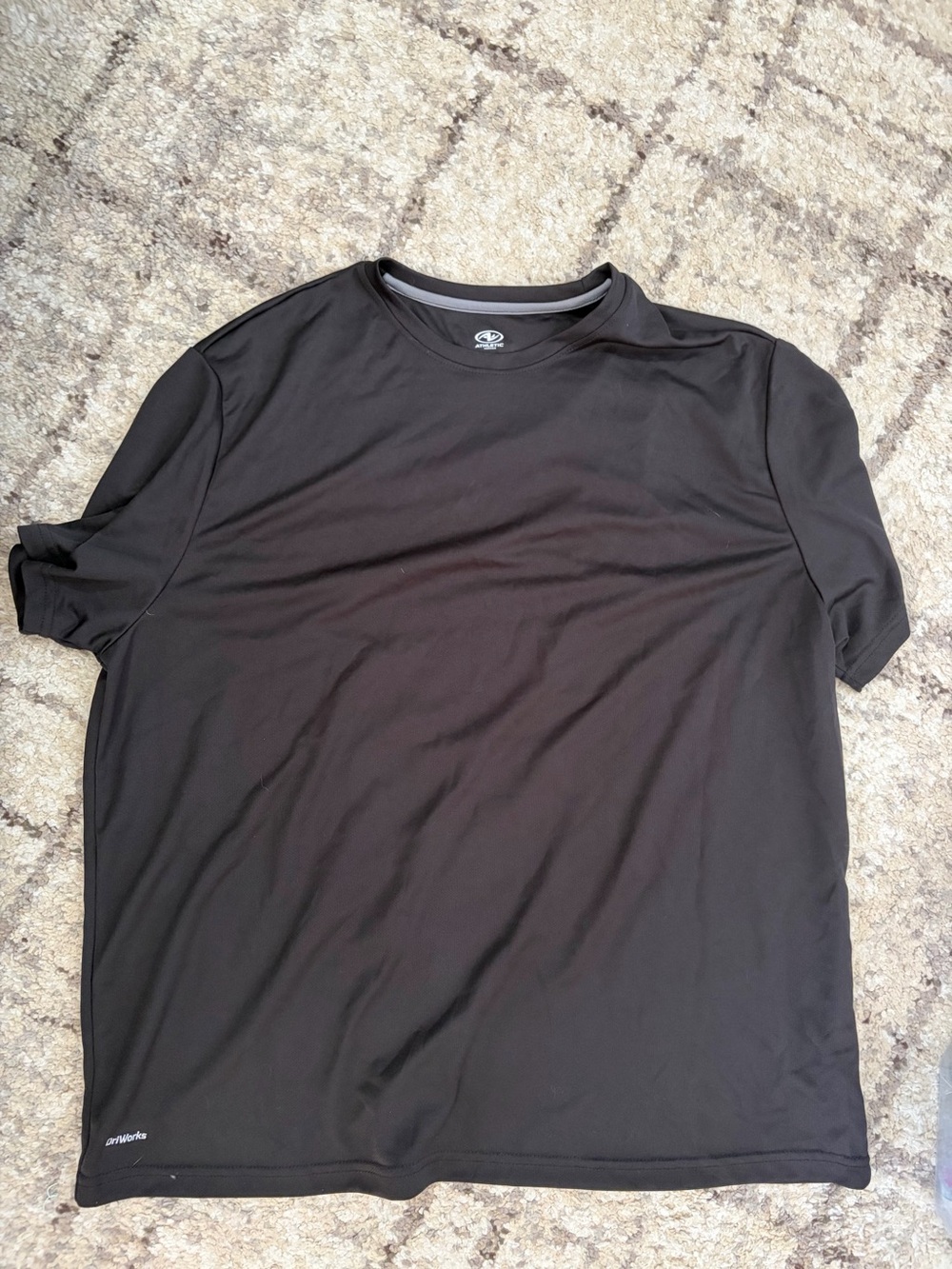 Athletic Works Black Short Sleeve Performance Tee